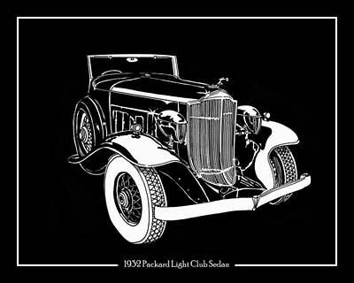 1932 Packard Light Eight Art Prints