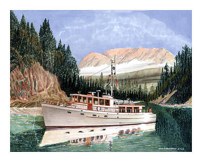Note Cards For Many Experienced Yachtsmen And Varied Cruising Area In Art