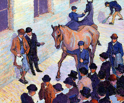 Designs Similar to A Sale At Tattersalls, 1911