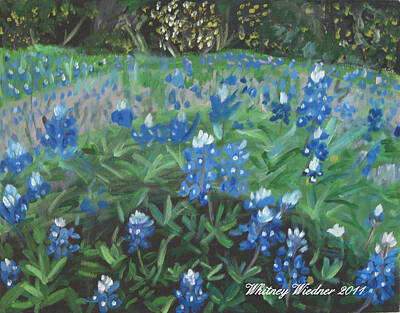  Painting - Bluebonnet Field by Whitney Wiedner