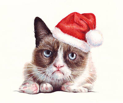 Designs Similar to Grumpy Cat as Santa