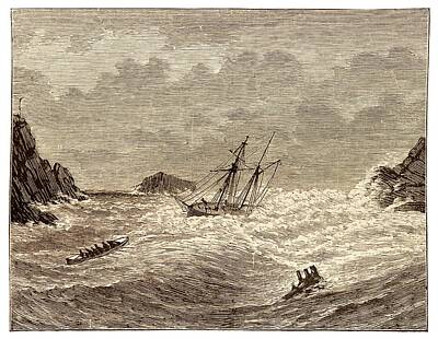 Designs Similar to Lifeboat Approaching A Wreck