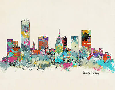 Oklahoma City Skyline Paintings