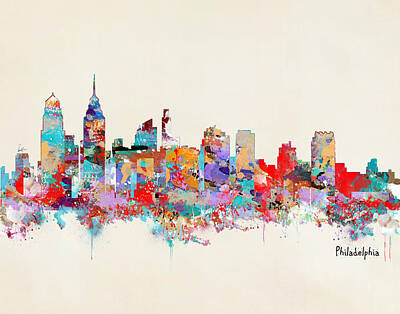 Philadelphia Skyline Paintings