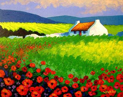 Limited Edition Print Irish Cottage County Donegal Irish Countryside landscape Art Print Wild Atlantic Way Rural Ireland