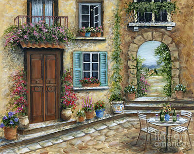 Patio Table And Chairs Paintings Art Prints