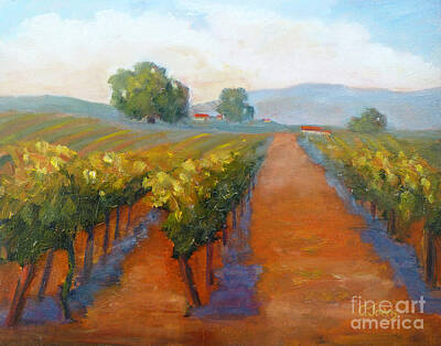 Sonoma County Vineyards Paintings Art Prints