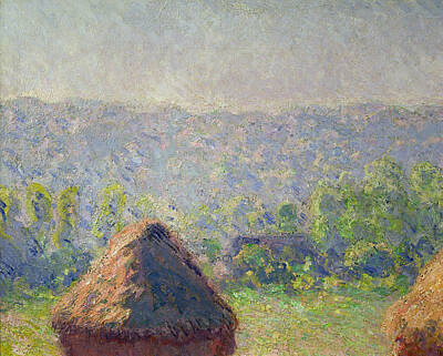 La Meule De Foin a Giverny The Haystack at Giverny by Claude Monet 24x32 Print 
