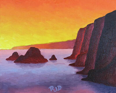  Painting - Pololu Sunrise by Robert J Diercksmeier