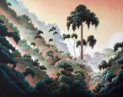  Painting - Rain Forest by Charle Hazlehurst