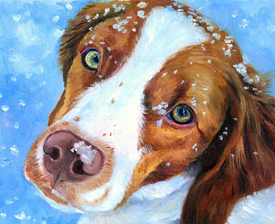 Brittany Spaniel Paintings