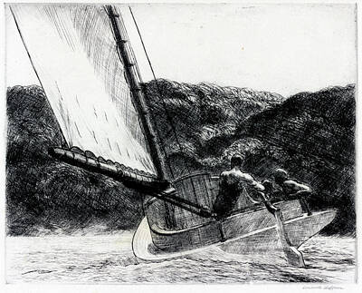 Designs Similar to The Cat Boat by Edward Hopper