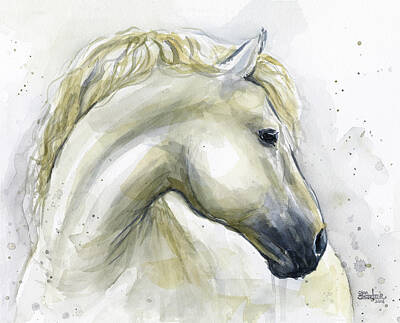Designs Similar to White Horse Watercolor