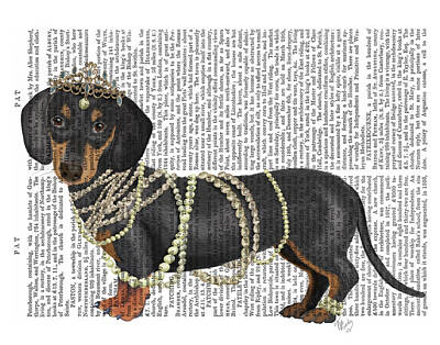 Designs Similar to Dachshund And Pearls #1