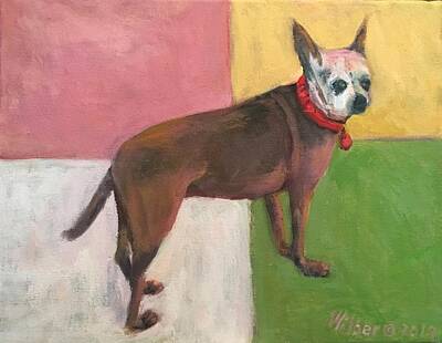  Painting - Chihuahua for Rosie by Bonnie Wilber
