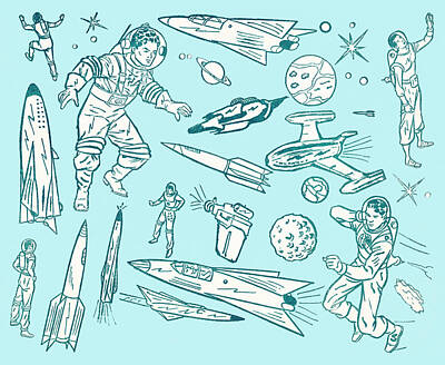 Spaceship Drawings