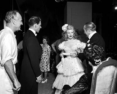 Marilyn Monroe In Off-the-shoulder Dress by Bettmann