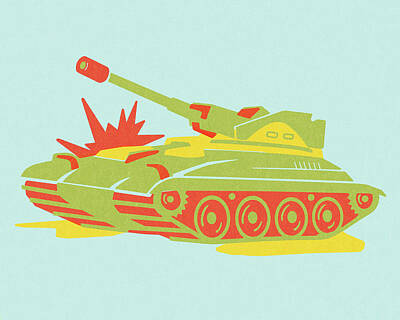 Tank Battle Drawings - Fine Art America