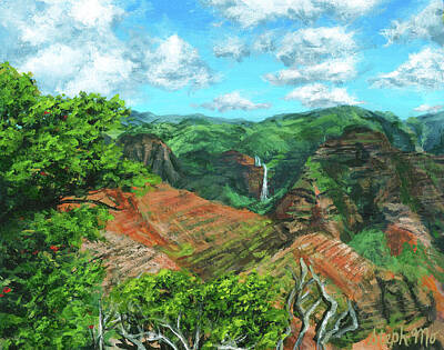 Hawaiian Waterfalls Original Artwork