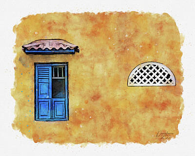  Painting - Colombian House by Dreamframer Art