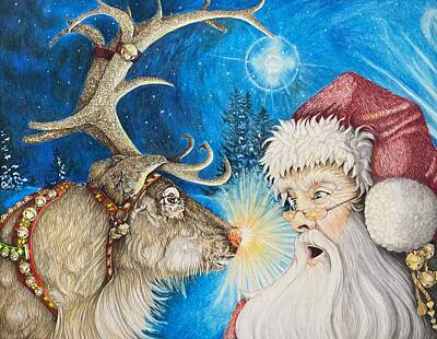  Drawing -  Discovering Rudolph by Micheal Kitchens