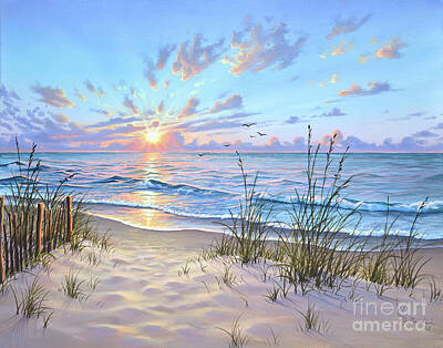  Painting - Glimmering Sea by Joe Mandrick