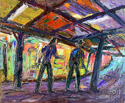  Painting - Leaving Underground Garage by Arthur Robins