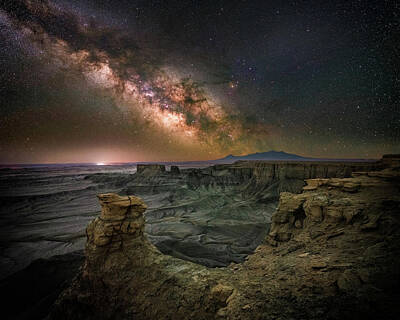  Photograph - Milky Way From Moon Overlook Near Hanksville by Rose and Charles Cox