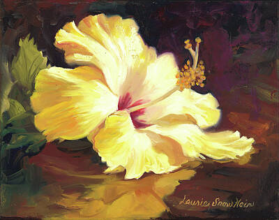 Yellow Hibiscus Art