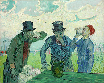 The Absinthe Drinker Art Pixels