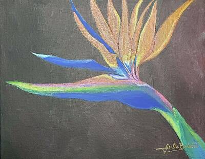  Painting - Vibrant Bird of Paradise by Julie Belmont