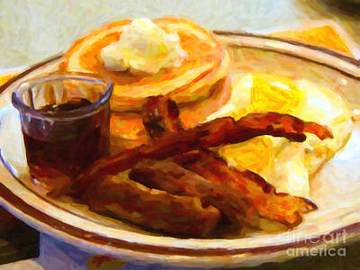 Dennys Grandslam Breakfast Art Prints