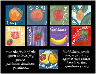  Painting - Fruits of the Holy Spirit by Amber Joy Eifler