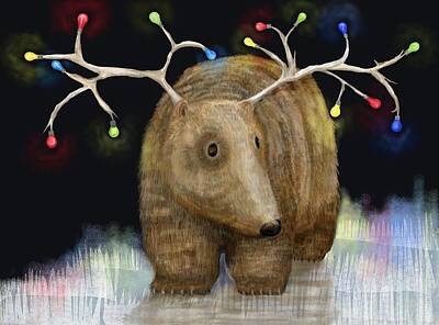 Animal Christmas Digital Art