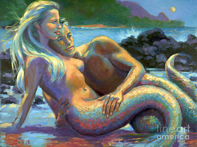 Mermaid Couple Paintings