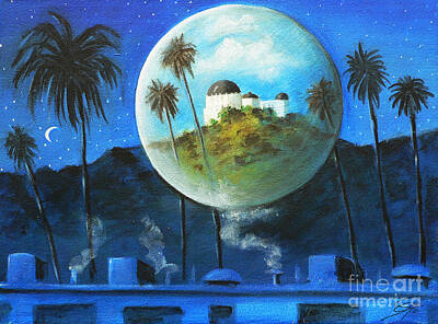  Painting - Midnights Dream in Los Feliz by Artificium -
