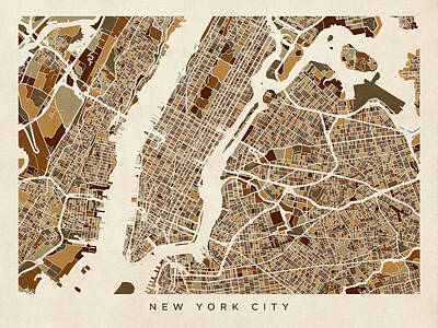 Designs Similar to New York City Street Map