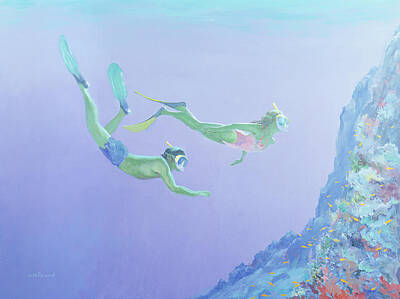 Ocean Diving Paintings