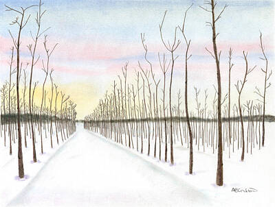 Wintry Drawings Original Artwork