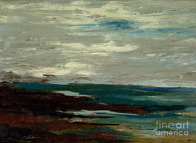 Seascape Ocean Pacific Sea Shore Tides Blue Sky With Clouds Ventura Paintings