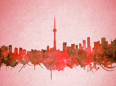 Designs Similar to Toronto Skyline Watercolor 4