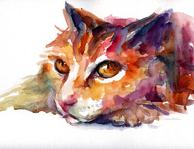 Designs Similar to Watercolor orange tubby cat