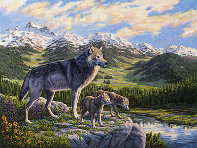 Designs Similar to Wolf Painting - Passing It On