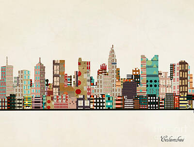 Designs Similar to Columbus Ohio Skyline #1