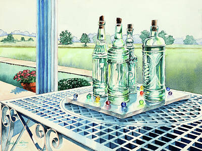 Reflections On Bottle Original Artwork