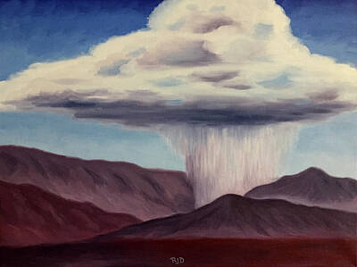  Painting - Canyon Cloudburst by Robert J Diercksmeier