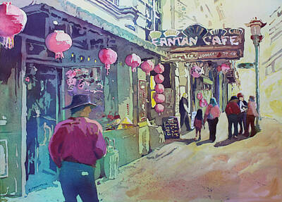 Chinatown Art Painting Original Vancouver Urban Modern Contemporary Graphic Bold Statement West Coast Vancouver