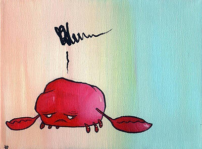  Painting - Crabby by Tim Boyd