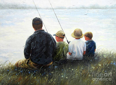 Boy FishingPrint 8x10 8-8066
