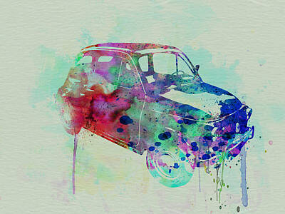 Fiat 500 Art Prints